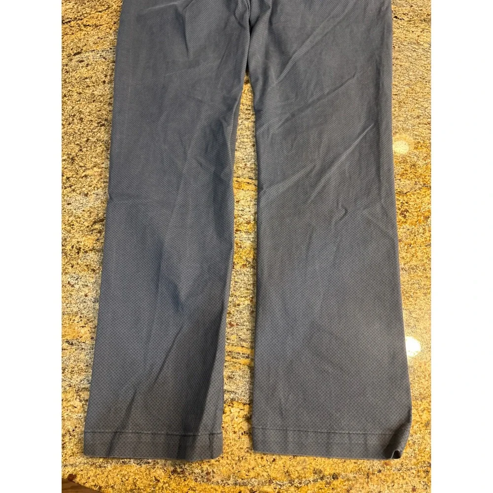 Banana Republic Fulton Skinny Chino Pants Mens 34x30 Grey Textured‎ Stretch Work